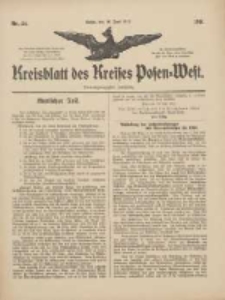 Kreisblatt des Kreises Posen-West 1911.06.16 Jg.22 Nr24