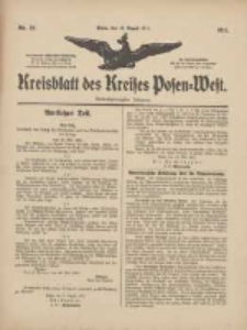 Kreisblatt des Kreises Posen-West 1911.08.10 Jg.23 Nr32