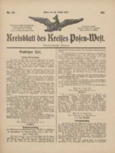 Kreisblatt des Kreises Posen-West 1911.08.31 Jg.23 Nr35