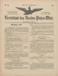 Kreisblatt des Kreises Posen-West 1911.09.07 Jg.23 Nr36