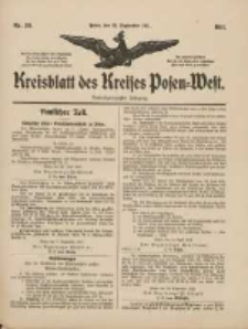 Kreisblatt des Kreises Posen-West 1911.09.28 Jg.23 Nr39