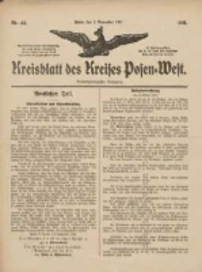 Kreisblatt des Kreises Posen-West 1911.11.02 Jg.23 Nr44