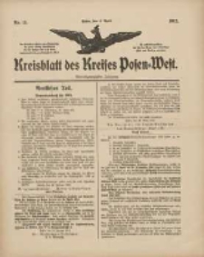 Kreisblatt des Kreises Posen-West 1912.04.04 Jg.24 Nr15