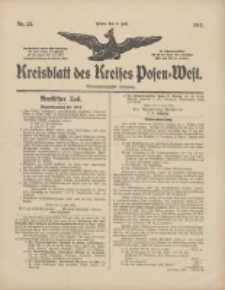 Kreisblatt des Kreises Posen-West 1912.07.04 Jg.24 Nr28