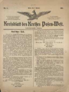 Kreisblatt des Kreises Posen-West 1914.01.01 Jg.26 Nr1