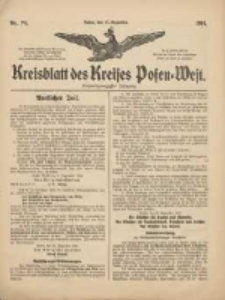 Kreisblatt des Kreises Posen-West 1914.12.17 Jg.26 Nr74