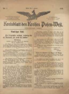 Kreisblatt des Kreises Posen-West 1915.01.07 Jg.27 Nr1