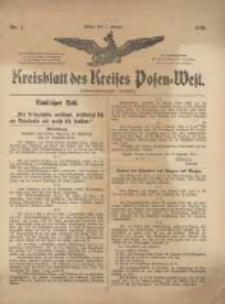 Kreisblatt des Kreises Posen-West 1915.01.07 Jg.27 Nr1
