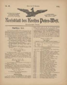 Kreisblatt des Kreises Posen-West 1912.11.21 Jg.24 Nr49