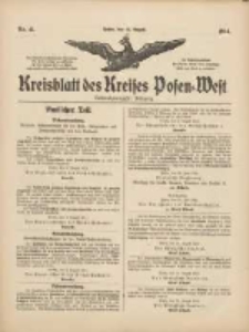 Kreisblatt des Kreises Posen-West 1914.08.12 Jg.26 Nr41