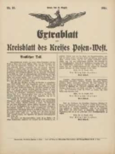 Kreisblatt des Kreises Posen-West 1914.08.15 Jg.26 Nr43 Extra-Blatt
