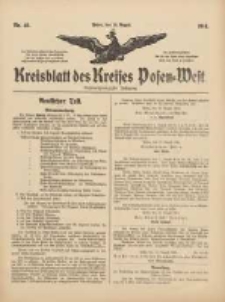 Kreisblatt des Kreises Posen-West 1914.08.26 Jg.26 Nr46