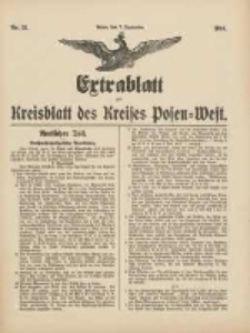 Kreisblatt des Kreises Posen-West 1914.09.07 Jg.26 Nr51