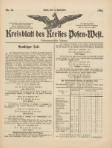 Kreisblatt des Kreises Posen-West 1914.09.11 Jg.26 Nr54