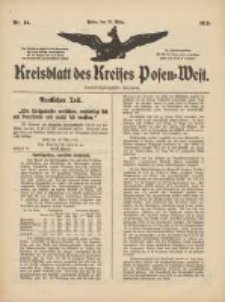 Kreisblatt des Kreises Posen-West 1915.03.25 Jg.27 Nr14