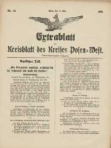 Extrablatt zum Kreisblatt des Kreises Posen-West 1915.05.17 Jg.27 Nr23