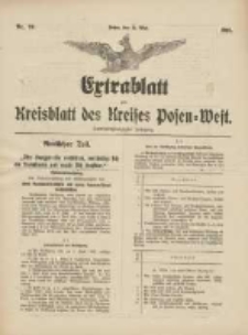 Extrablatt zum Kreisblatt des Kreises Posen-West 1915.05.31 Jg.27 Nr26