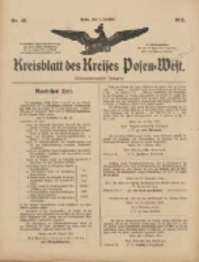 Kreisblatt des Kreises Posen-West 1915.10.07 Jg.27 Nr49