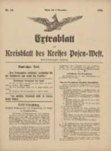 Extrablatt zum Kreisblatt des Kreises Posen-West 1915.11.02 Jg.27 Nr54