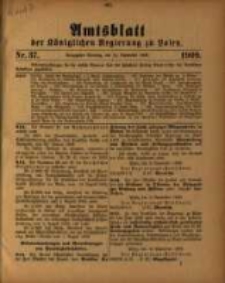 Amtsblatt der K&ouml;niglichen Regierung zu Posen. 1909.09.14 Nro.37