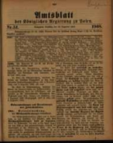 Amtsblatt der Königlichen Regierung zu Posen. 1908.12.22 Nro.51
