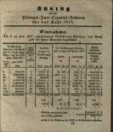 Auszug aus der Provinzial=Feuer=Societaets=Rechnung fuer das Jahr 1837