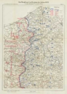 Die Operationen des Jahres 1915: die Ereignisse im Winter und Fr&uuml;hjahr: mit vierzig Karten und Skizzen Bd.7 Die Westfront bei Beginn des Jahres 1915 Abschnitt der deutschen 4 und 6 Armee Karte 3