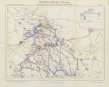 Die Operationen des Jahres 1915: die Ereignisse im Winter und Fr&uuml;hjahr: mit vierzig Karten und Skizzen Bd.7 Die Winterschlacht in Masuren. Aufmarch und Vormarsch der 10 Armee vom 7-14 Februar 1915 Karte 11