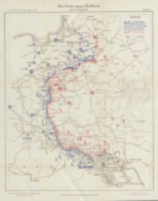 Die Operationen des Jahres 1915: die Ereignisse im Winter und Fr&uuml;hjahr: mit vierzig Karten und Skizzen Bd.7 Die Front gegen Russland am 26 Februar 1915 Karte 14