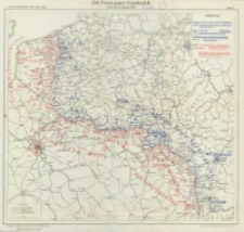 Die Operationen des Jahres 1915: die Ereignisse im Westen im Fr&uuml;hjahr und Sommer, im Osten vom Fr&uuml;hjahr bis zum Jahresschluss: mit neununddreissig Karten und Skizzen Bd.8 Die Front gegen Frankreich Stand am 1 August 1915 Karte 4