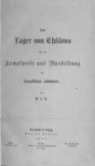 Der Lager von Ch&alpha;lons und die Kampfweise und Ausbildung der franz&ouml;sischen Infanterie