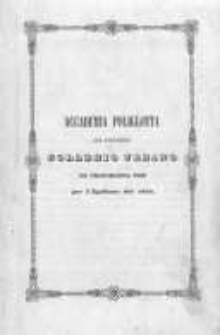 Accademia Poliglotta del Pontificio Collegio Urbano De Propagando Fide per l'Epifania del 1856