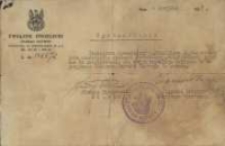 Upoważnienie Niniejszym upoważniam p. Stanisława Migdalewicza, jako właściciela Drukarni Powszechnej...