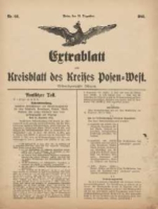 Extrablatt zum Kreisblatt des Kreises Posen-West 1915.12.31 Jg.27 Nr66