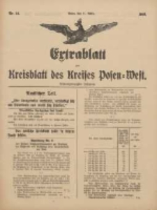 Kreisblatt des Kreises Posen-West 1916.03.11 Jg.28 Nr14
