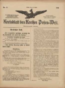 Kreisblatt des Kreises Posen-West 1916.04.13 Jg.28 Nr21
