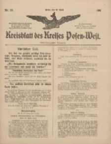 Kreisblatt des Kreises Posen-West 1916.04.29 Jg.28 Nr23