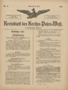 Kreisblatt des Kreises Posen-West 1917.06.27 Jg.29 Nr41
