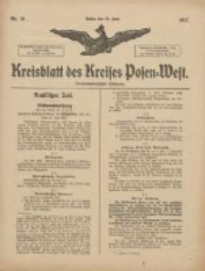 Kreisblatt des Kreises Posen-West 1917.06.27 Jg.29 Nr41