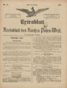 Extrablatt zum Kreisblatt des Kreises Posen-West 1917.06.30 Jg.29 Nr42
