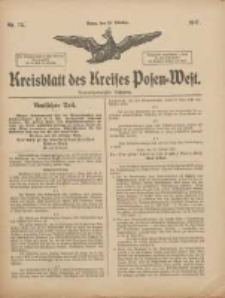 Kreisblatt des Kreises Posen-West 1917.10.24 Jg.29 Nr73
