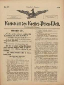 Kreisblatt des Kreises Posen-West 1916.11.09 Jg.28 Nr57