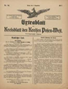 Extrablatt zum Kreisblatt des Kreises Posen-West 1917.12.01 Jg.29 Nr84