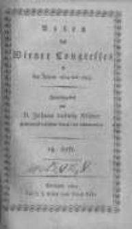 Acten des Wiener Congresses in den Jahren 1814 und 1815. H.13