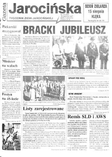Gazeta Jarocińska 1997.08.15 Nr33(359)