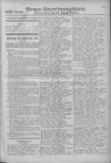 Armee-Verordnungsblatt. Verlustlisten 1915.08.17 Ausgabe 639