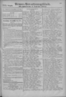Armee-Verordnungsblatt. Verlustlisten 1915.11.08 Ausgabe 775