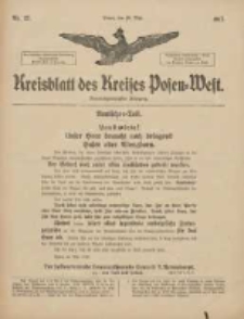 Kreisblatt des Kreises Posen-West 1917.05.16 Jg.29 Nr27