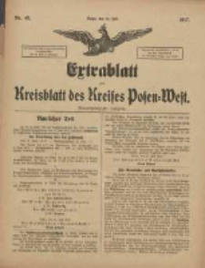 Extrablatt zum Kreisblatt des Kreises Posen-West 1917.07.21 Jg.29 Nr48