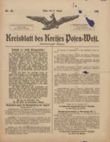 Kreisblatt des Kreises Posen-West 1916.08.31 Jg.28 Nr45
